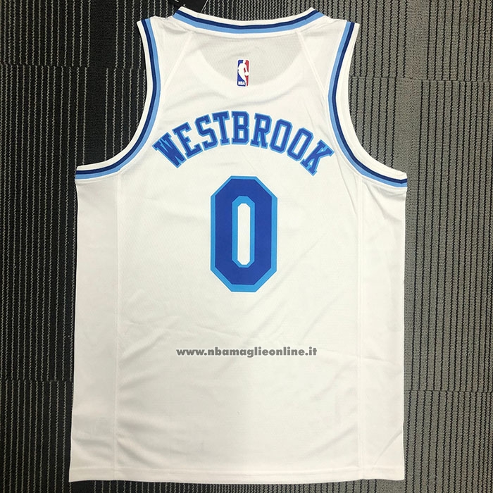 Maglia Los Angeles Lakers Russell Westbrook #0 Classic 2019-20 Bianco